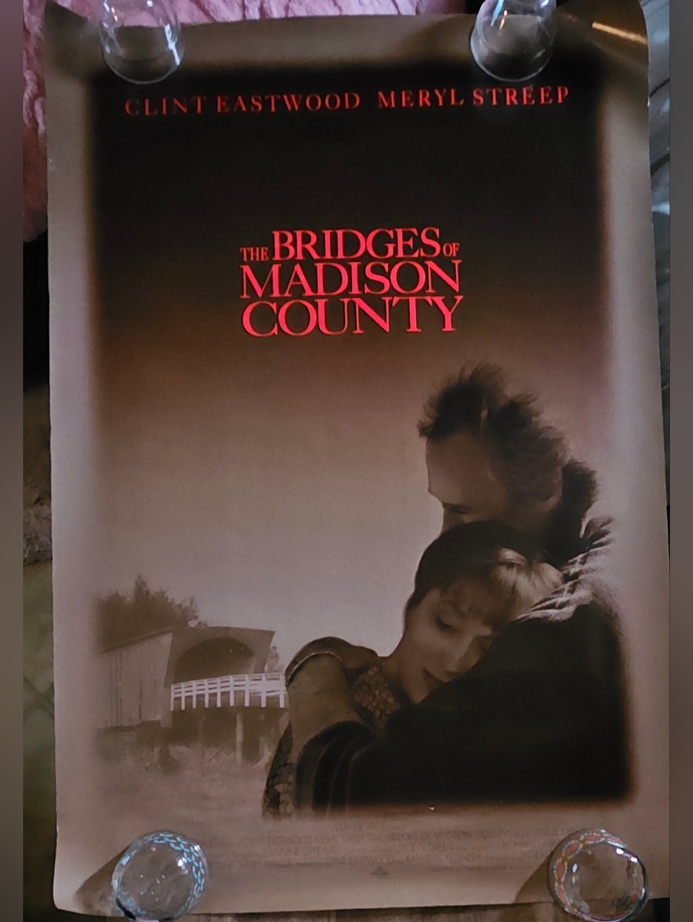 THE BRIDGES OF MADISON COUNTY (1995) ORIGINAL MOVIE POSTER - ROLLED - 2-SIDED